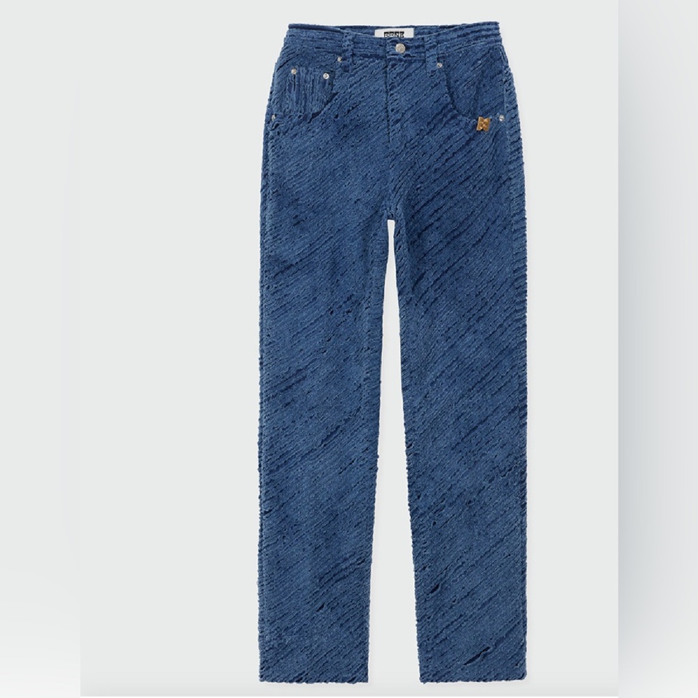 EENK YIYI Classic Denim Pants - Blue SIZE XS
